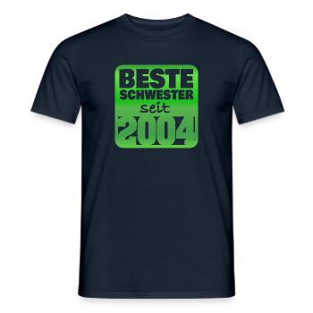 Jahr 2004 - Männer T-Shirt - Navy - Vorne - AI Model Male 178 light (178cm)