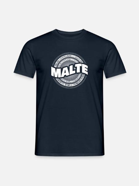 Name Malte - Männer T-Shirt - Navy