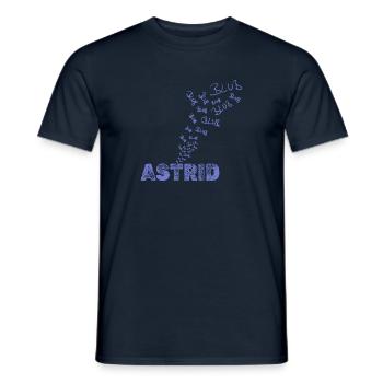 Segeln Astrid - Männer T-Shirt - Navy - Vorne - AI Model Male 178 light (178cm)