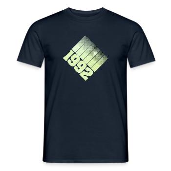 Year1992 Year1992 - Men's T-Shirt - navy - Front - AI Model Male 178 light (178cm)