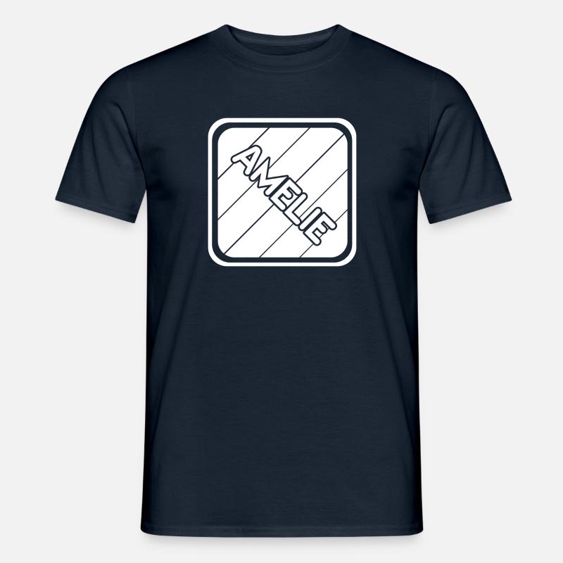 Amelie als Mädchenname - Männer T-Shirt - Navy
