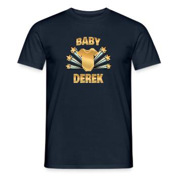 Gift for Derek - Men's T-Shirt - navy - Front - AI Model Male 178 light (178cm)