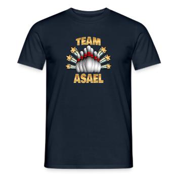 Bowling Asael - Männer T-Shirt - Navy - Vorne - AI Model Male 178 light (178cm)