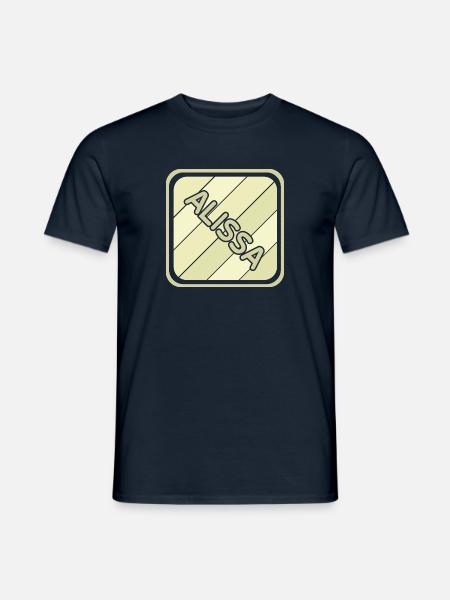 Mädchenname Alissa - Männer T-Shirt - Navy