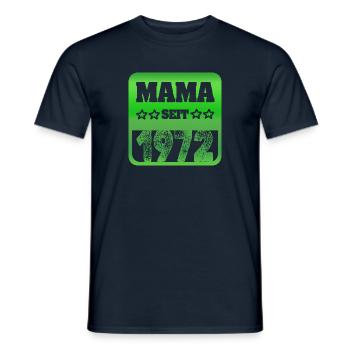 Mutter 1972 - Männer T-Shirt - Navy - Vorne - AI Model Male 178 light (178cm)