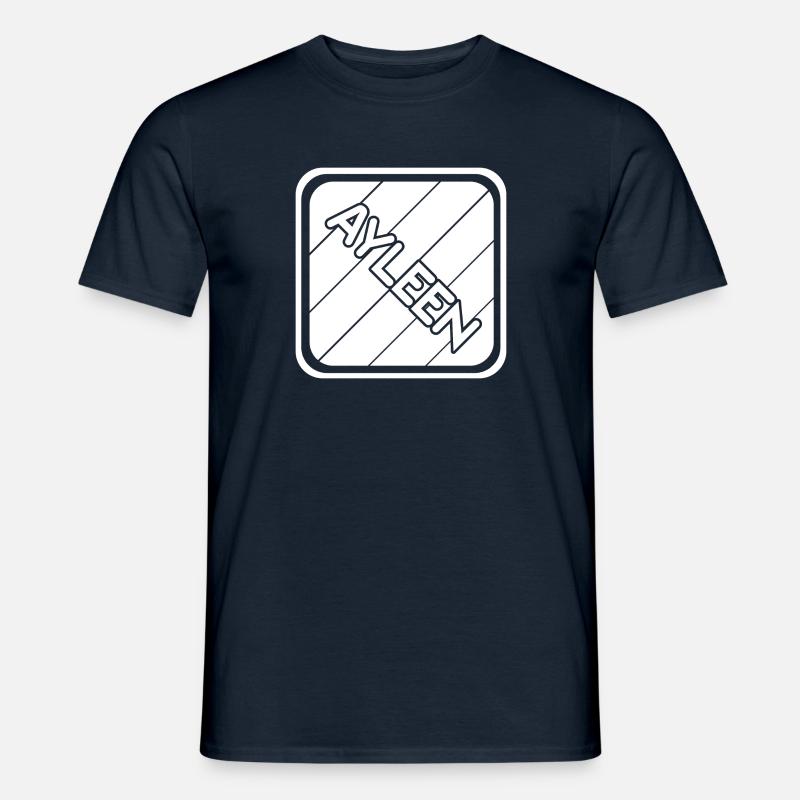 Mädchenname Ayleen - Männer T-Shirt - Navy