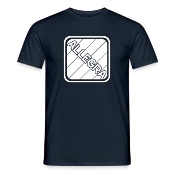 Nom de la fille Allegra - T-shirt homme - marine - Devant - AI Model Male 178 light (178cm)