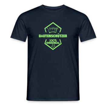 Building protectors as work - Men's T-Shirt - navy - Front - AI Model Male 178 light (178cm)