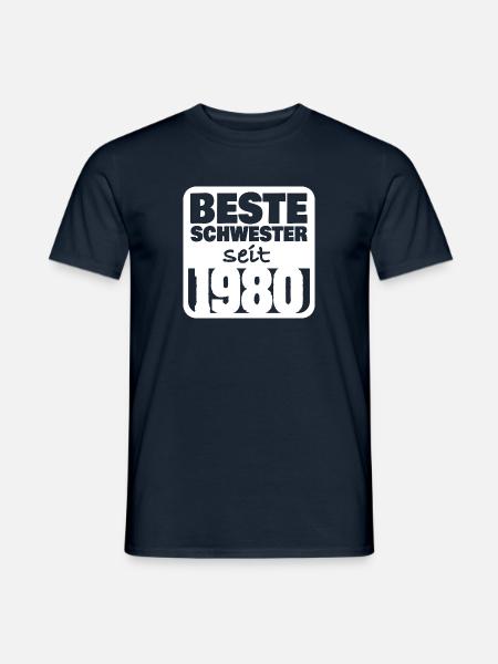 1980 - Männer T-Shirt - Navy