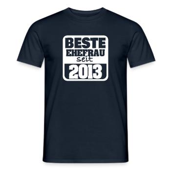 Woman 2013 - Men's T-Shirt - navy - Front - AI Model Male 178 light (178cm)
