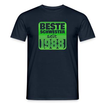 Soeur 1988 - T-shirt homme - marine - Devant - AI Model Male 178 light (178cm)