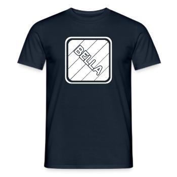 Nom de la fille Bella - T-shirt homme - marine - Devant - AI Model Male 178 light (178cm)