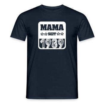 Bébé 1989 - T-shirt homme - marine - Devant - AI Model Male 178 light (178cm)