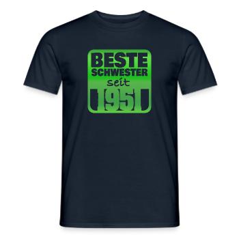 Soeur 1951 - T-shirt homme - marine - Devant - AI Model Male 178 light (178cm)