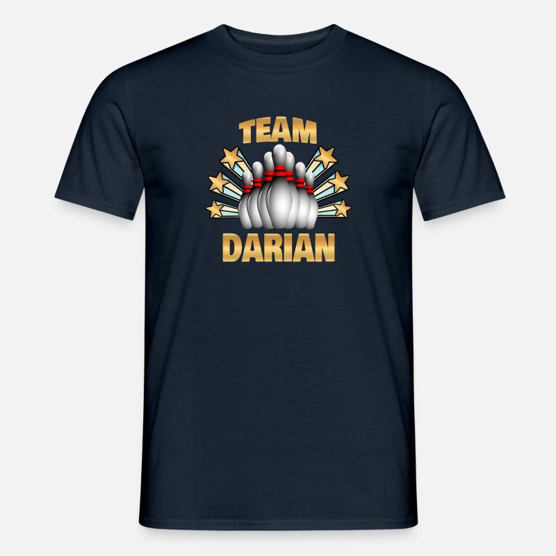Darian als Bowling - Männer T-Shirt - Navy