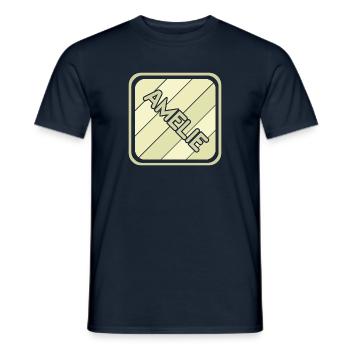 Amelie as a girl's name - Men's T-Shirt - navy - Front - AI Model Male 178 light (178cm)
