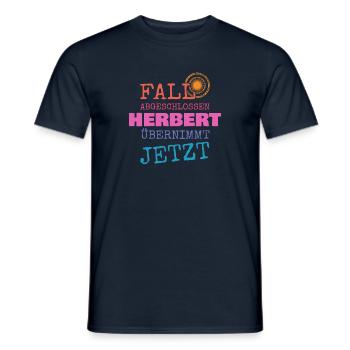 Vorname Herbert - Männer T-Shirt - Navy - Vorne - AI Model Male 178 light (178cm)