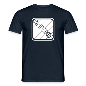 Antonia - Männer T-Shirt - Navy - Vorne - AI Model Male 178 light (178cm)