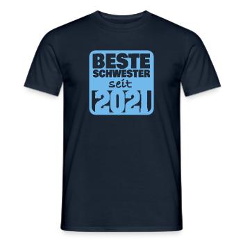 Petite Soeur 2021 - T-shirt homme - marine - Devant - AI Model Male 178 light (178cm)