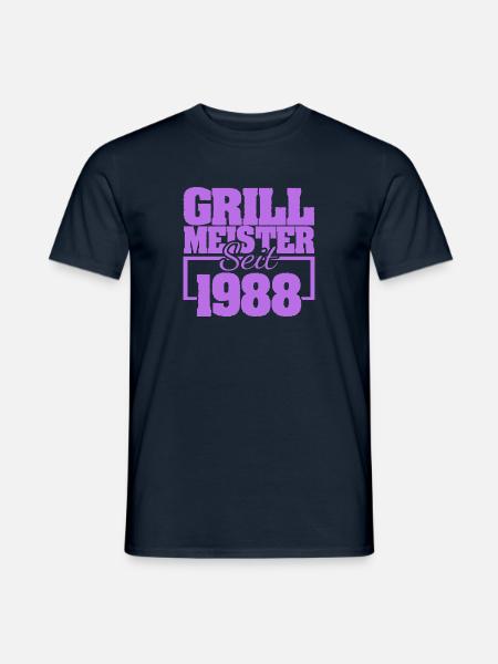 Barbecue 1988 - Men's T-Shirt - navy