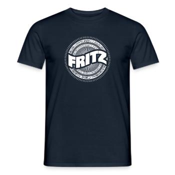 Geschenkidee Fritz - Männer T-Shirt - Navy - Vorne - AI Model Male 178 light (178cm)