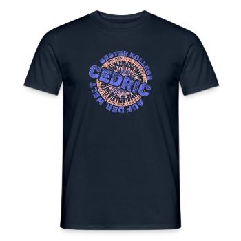 Geschenk für Cedric - Männer T-Shirt - Navy - Vorne - AI Model Male 178 light (178cm)