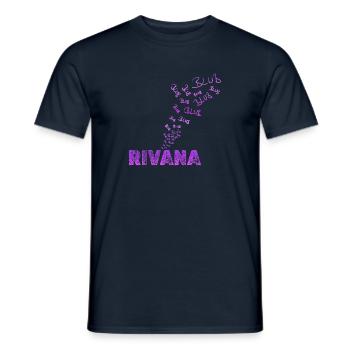 Spaßig Rivana - Männer T-Shirt - Navy - Vorne - AI Model Male 178 light (178cm)