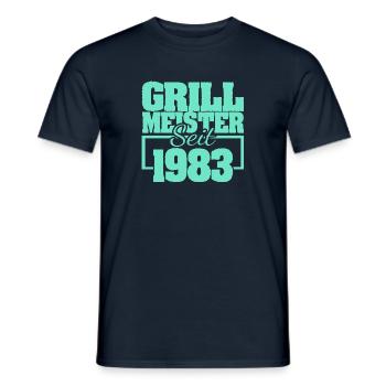 1983 - T-shirt homme - marine - Devant - AI Model Male 178 light (178cm)