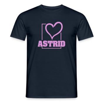 Astrid : Bachelorette - T-shirt homme - marine - Devant - AI Model Male 178 light (178cm)