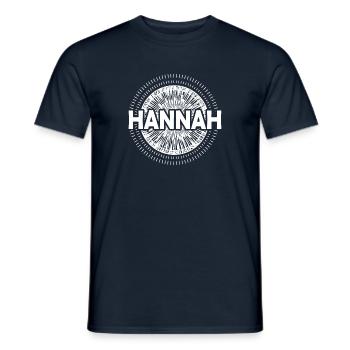Hannah - Männer T-Shirt - Navy - Vorne - AI Model Male 178 light (178cm)