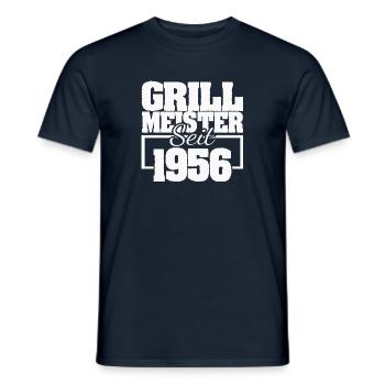 Barbecue Accessories 1956 - Men's T-Shirt - navy - Front - AI Model Male 178 light (178cm)