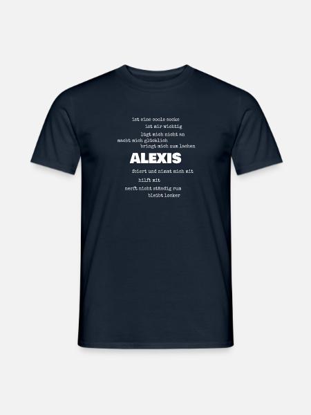 Alexis as sayings - Men's T-Shirt - navy