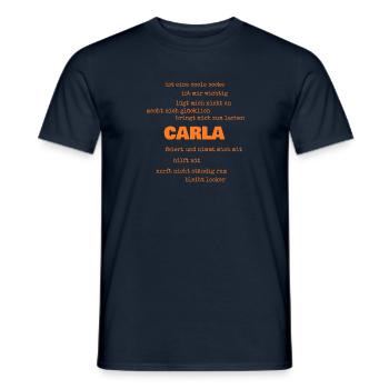 Gift for Carla - Men's T-Shirt - navy - Front - AI Model Male 178 light (178cm)