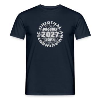 Job 2027 - Men's T-Shirt - navy - Front - AI Model Male 178 light (178cm)
