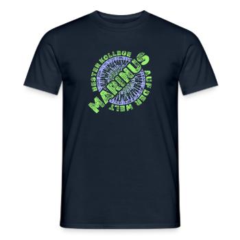 Marinus en tant qu’employé - T-shirt homme - marine - Devant - AI Model Male 178 light (178cm)
