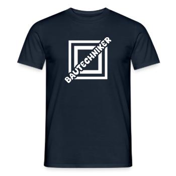 Bautechniker als Job - Männer T-Shirt - Navy - Vorne - AI Model Male 178 light (178cm)