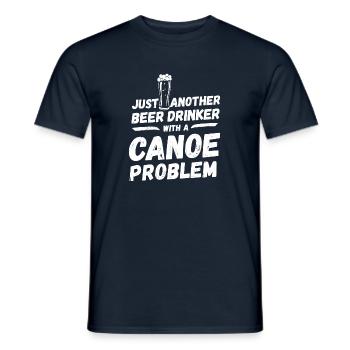 Just another beer drinker with a canoe problem - Männer T-Shirt - Navy - Vorne - AI Model Male 178 light (178cm)