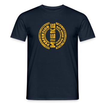 Perfektion Mieke - Männer T-Shirt - Navy - Vorne - AI Model Male 178 light (178cm)