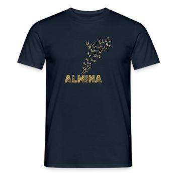 Fishing for Almina boat sailing - Men's T-Shirt - navy - Front - AI Model Male 178 light (178cm)