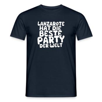 Holiday destination Lanzarote - Men's T-Shirt - navy - Front - AI Model Male 178 light (178cm)