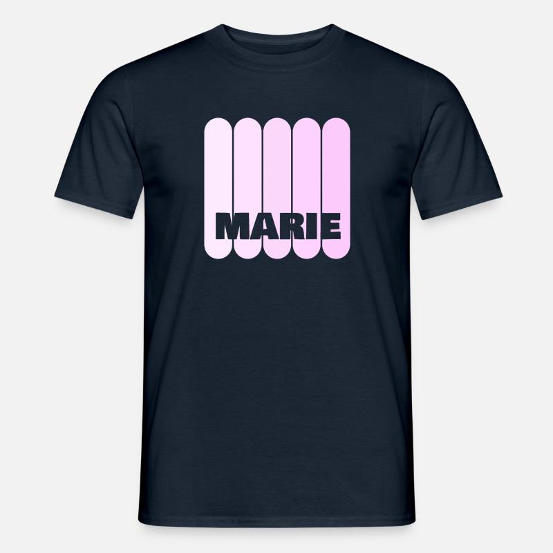 Marie - Männer T-Shirt - Navy
