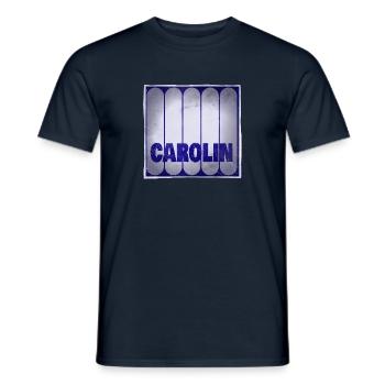 Carolin - Männer T-Shirt - Navy - Vorne - AI Model Male 178 light (178cm)