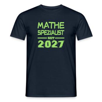 Witzig 2027 - Männer T-Shirt - Navy - Vorne - AI Model Male 178 light (178cm)