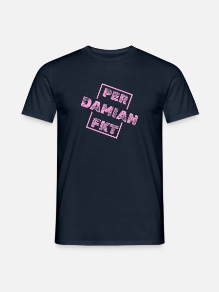Perfekt Damian - Männer T-Shirt - Navy