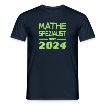 Mathespezialist 2024 - Männer T-Shirt - Navy - Vorne - AI Model Male 178 light (178cm)