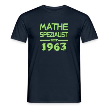 Mathespezialist 1963 - Männer T-Shirt - Navy - Vorne - AI Model Male 178 light (178cm)
