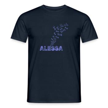 Sports nautiques Alessa - T-shirt homme - marine - Devant - AI Model Male 178 light (178cm)