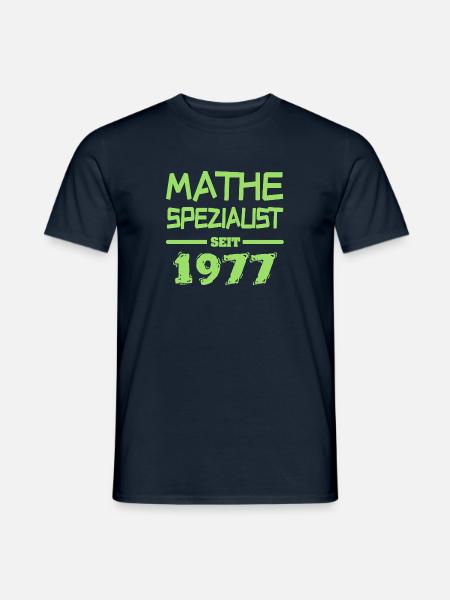 Mathespezialist 1977 - Männer T-Shirt - Navy