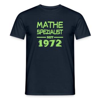 Mathe 1972 - Männer T-Shirt - Navy - Vorne - AI Model Male 178 light (178cm)
