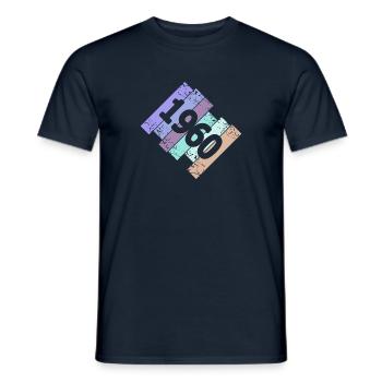 Oldtimer 1960 - T-shirt homme - marine - Devant - AI Model Male 178 light (178cm)